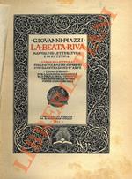 Beata Riva. Manuale di letteratura e di estetica. Libro di lettura per le scuole superiori. Tomo I per la quarta ginnasiale e la prima degli istituti tecnici e delle scuole medie commerciali