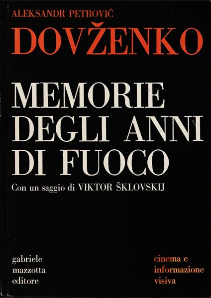 Memorie degli anni di fuoco - copertina