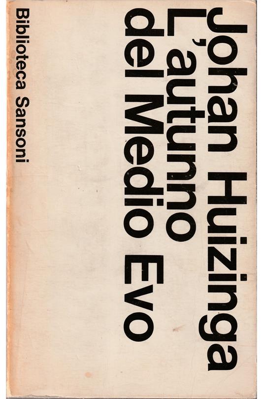 L' autunno del Medio Evo - copertina