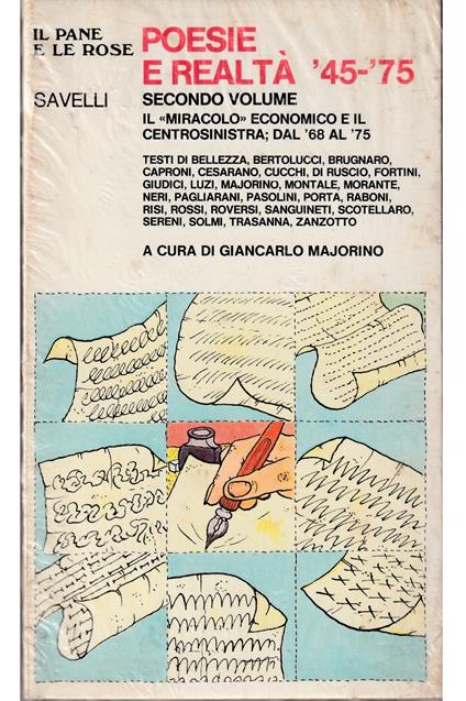 Poesie e realtà '45-'75 Secondo volume Il «miracolo» economico e il Centrosinistra; dal '68 al '75 - copertina