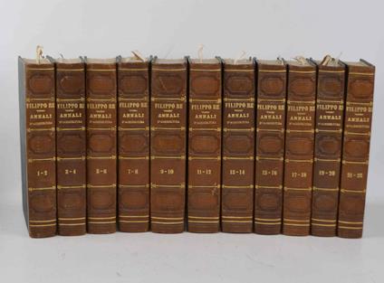 Annali dell'agricoltura del Regno d'Italia… contenenti fatti, osservazioni, e memorie sopra tutte le parti dell'economia campestre - Filippo Re - copertina