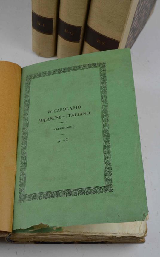 Vocabolario milanese-italiano… - Francesco Cherubini - copertina