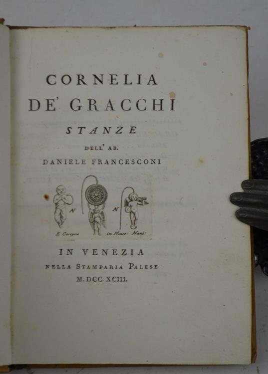 Cornelia de' Gracchi. Stanze… - Daniele Francesconi - copertina