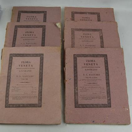Flora veneta o Descrizione delle piante che nascono nella provincia di Venezia disposta secondo il sistema linneano e colla indicazione al metodo di Jussieu modificato dal De Candolle. Arricchita di osservazioni medico-economiche… - Fortunato Luigi Naccari - copertina