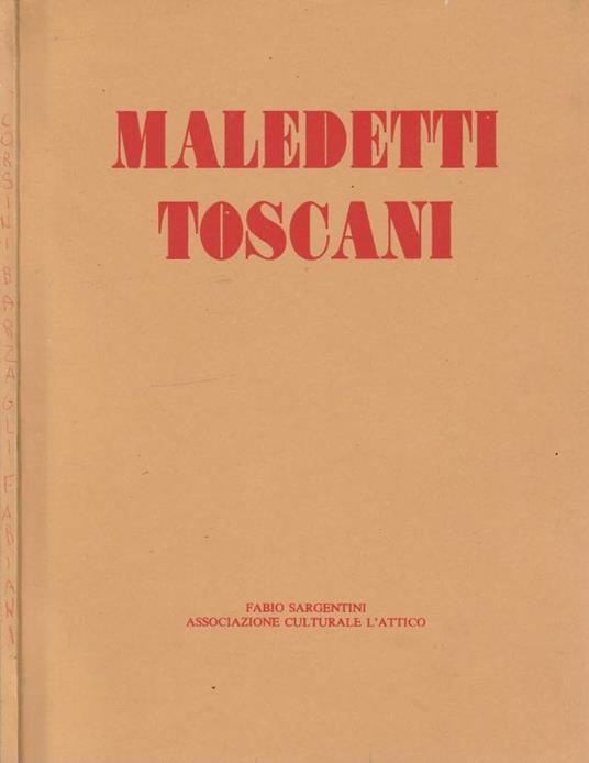 Maledetti toscani - Alberto Boatto - copertina