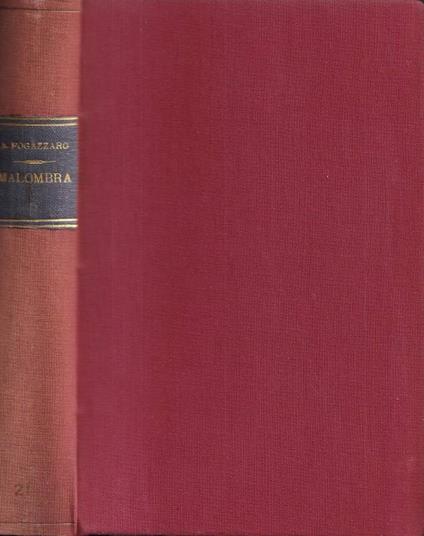 Malombra - Antonio Fogazzaro - copertina