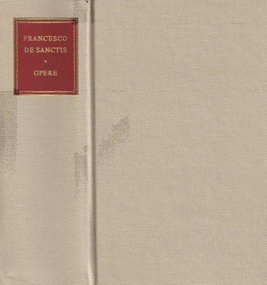Opere - Francesco De Sanctis - copertina