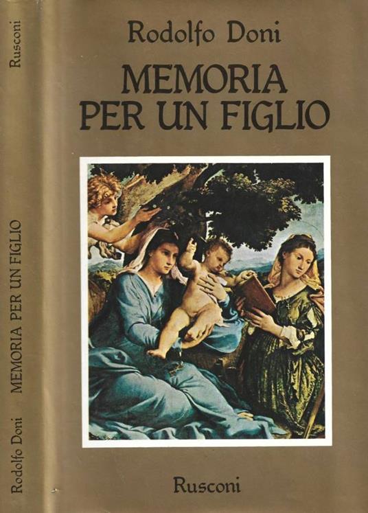 Memoria per un figlio - Rodolfo Doni - copertina
