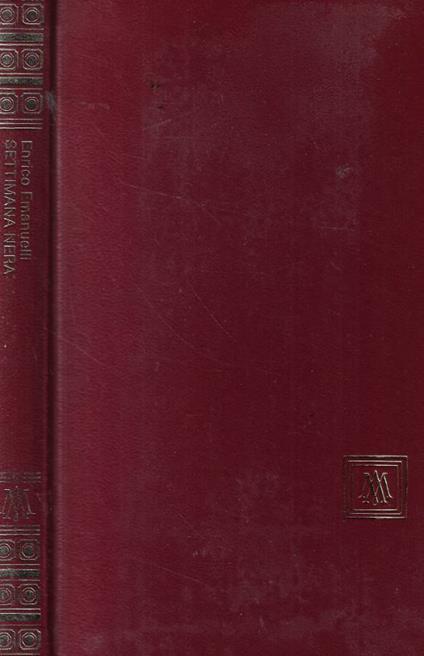 Settimana nera - Enrico Emanuelli - copertina