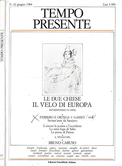 Tempo presente n 42, giugno 1984 - Angelo G. Sabatini - copertina