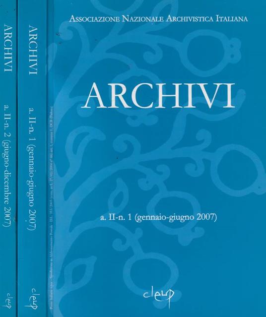 Archivi Anno 2007 - copertina