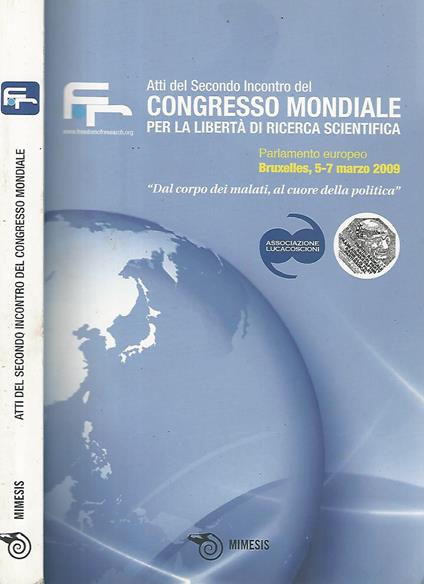 Atti del secondo incontro del Congresso Mondiale per la libertà di ricerca scientifica - copertina