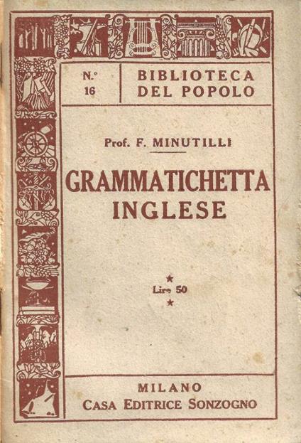 Grammatichetta Inglese - Federico Minutilli - copertina