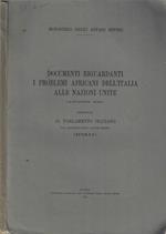 Documenti riguardanti i problemi africani dell' Italia alle Nazioni Unite ( autunno 1949 )