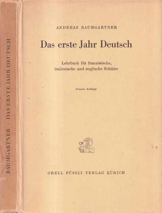 Das erste Jahr Deutsch - copertina