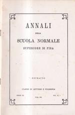 Annali della Scuola Normale Superiore di Pisa, vol. XI, 1, 1981, serie III