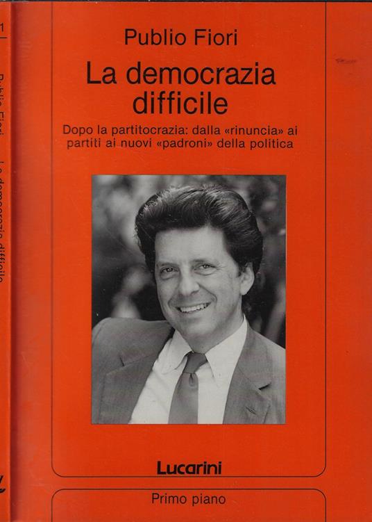La democrazia difficile - copertina