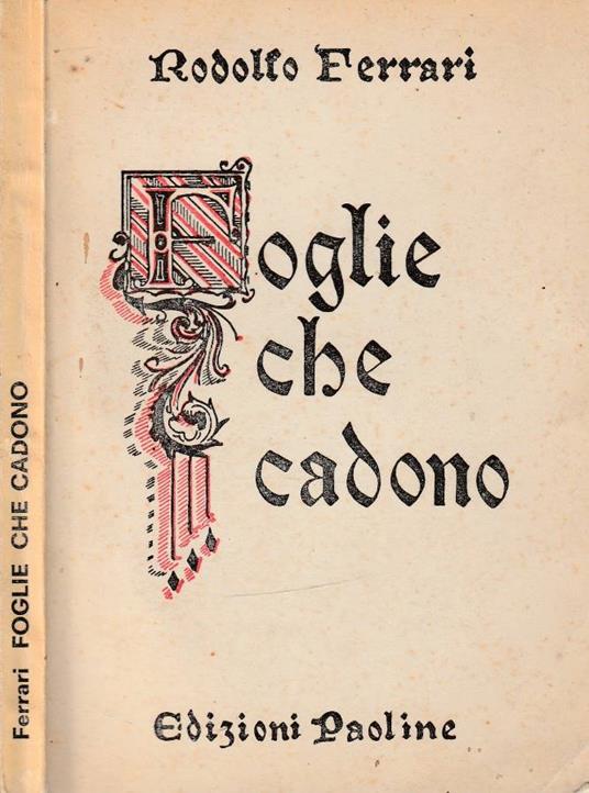 Foglie che cadono - Rodolfo Ferrari - copertina