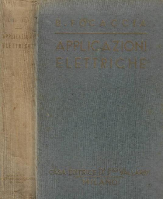 Applicazioni elettriche - Basilio Focaccia - copertina