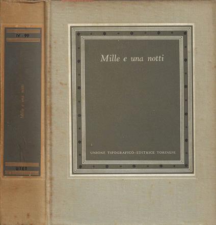 Mille e una notti - A. M. Pizzagalli - copertina