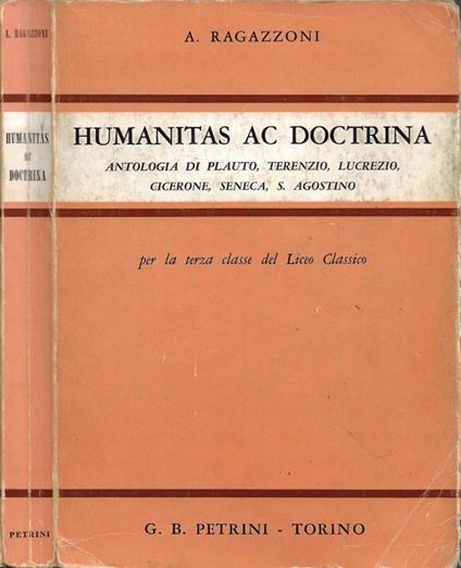Humanitas ac Doctrina - Aldo Ragazzoni - copertina