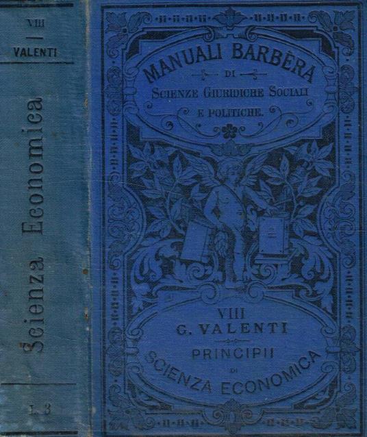 Principii di scienza economica - Ghino Valenti - copertina