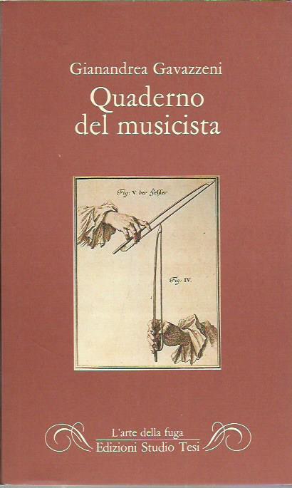 Quaderno del musicista - Gianandrea Gavazzeni - copertina