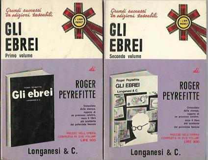 Gli ebrei (2 volumi) - Roger Peyrefitte - copertina