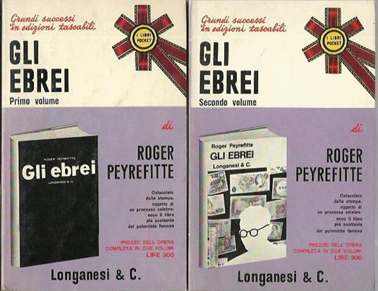 Gli ebrei (2 volumi) - Roger Peyrefitte - copertina