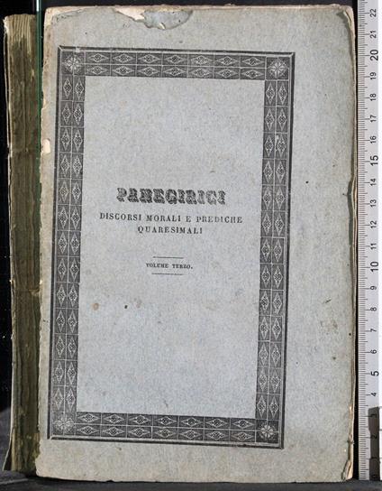 Panegirici. Discorsi Morali… Vol 3 - copertina