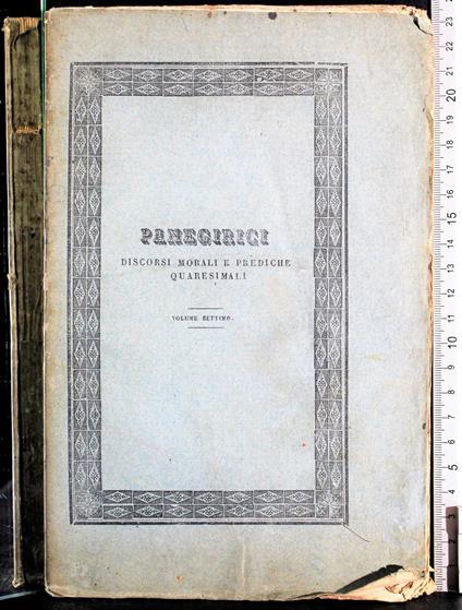 Panegirici. Discorsi Morali… Vol 7 - copertina