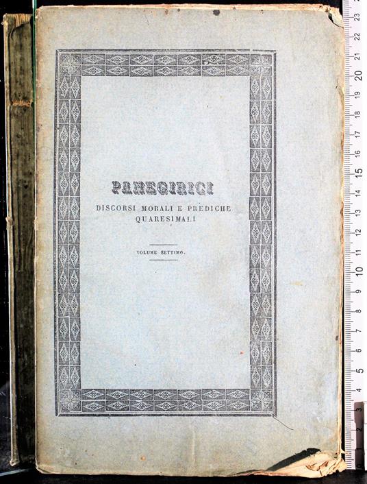 Panegirici. Discorsi Morali… Vol 7 - copertina