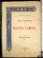 Alla Memoria Di Matteo Camera
