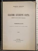 Giacomo Giuseppe Costa. Commemorazione