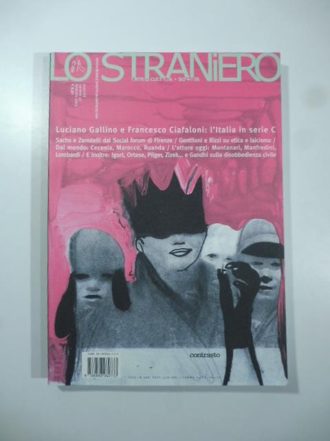 Lo straniero, arte, cultura e societa' n.32 - copertina