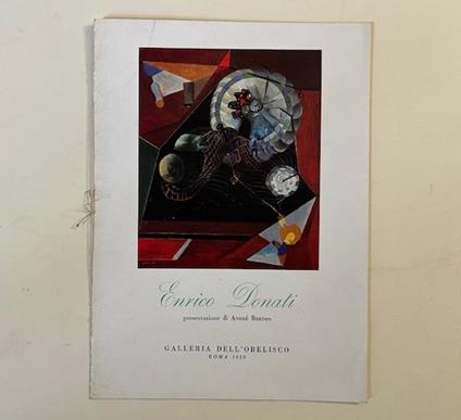 Enrico Donati. Galleria dell'Obelisco, Roma, 1950 - André Breton - copertina