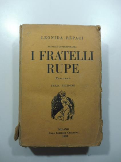 I fratelli Rupe - Leonida Rèpaci - copertina