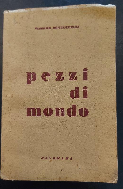 Pezzi di mondo - Massimo Bontempelli - copertina