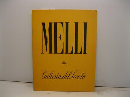 Melli alla Galleria del Secolo - Renato Guttuso - copertina