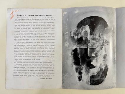 Giorgina Lattes. Galleria Il Segno, Roma (pieghevole) - Giuseppe Marchiori - copertina