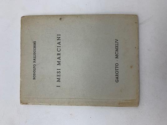 I mesi marciani - Rodolfo Pallucchini - copertina