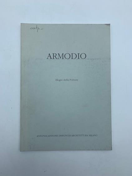 Armodio. Elogio della polvere - Giorgio Soavi - copertina
