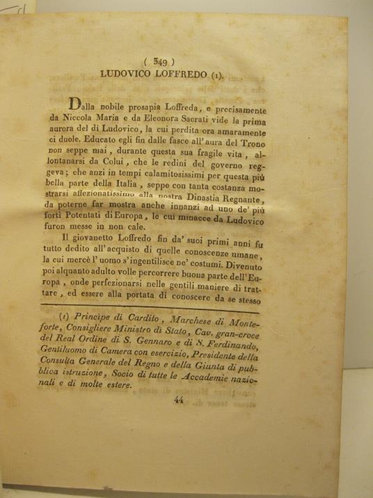 Ludovico Loffredo - copertina