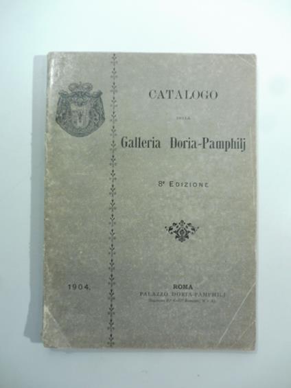 Catalogo della galleria Doria-Pamphilj. 8 edizione - copertina