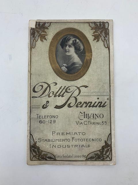 Dotti & Bernini. Premiato Stabilimento fototecnico industriale. Catalogo n. 27 - copertina