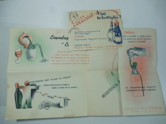 Cellosit. Il guardiano fidato dei vostri vini. Capsulaggio ermetico, sicuro, elegante. Ditta G. Bellavita - copertina