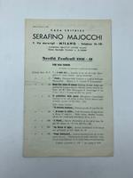 Casa editrice Serafino Majocchi. Novita' teatrali 1950-51 (Catalogo editoriale)