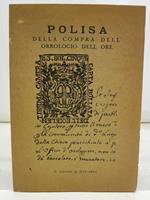 Polisa della compra dell'orrologio dell'ore 5 libretto di Mal'aria