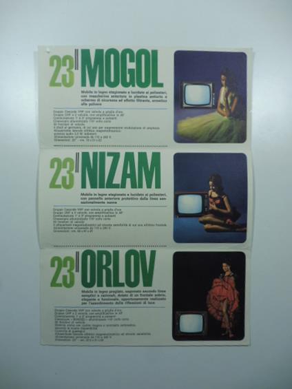 Korting italiana televisori. Un marchio che e' sinonimo di tradizione in qualita'. Pieghevole pubblicitario - copertina