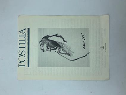 Postilla. Periodico dell'Archivio Storico Sandro Cherchi, anno 2, novembre 1994 - Mario Gomboli - copertina